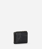 Portafoglio Zip Around Piccolo Geo Black