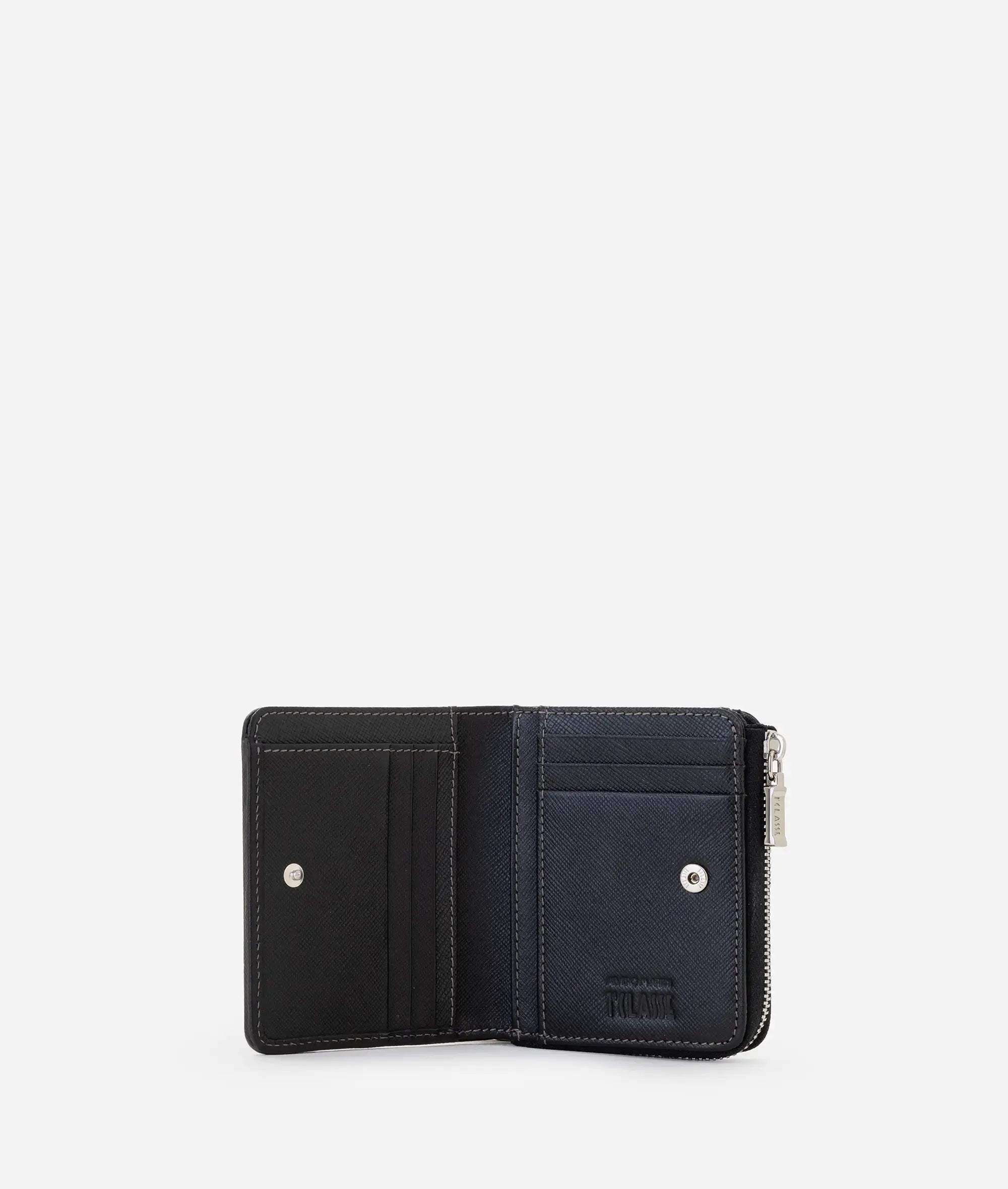 Portafoglio Zip Around Piccolo Geo Black