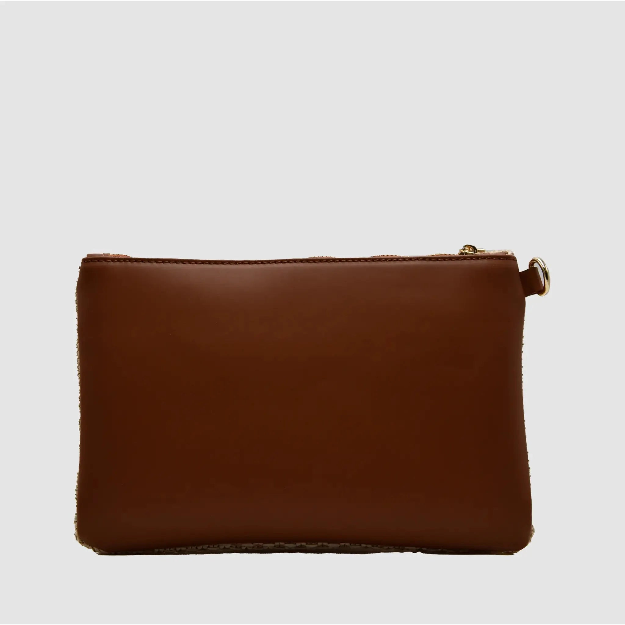 ANNA - Pochette in Rafia & Pelle Liscia - MIDMAIND™ | BRAND