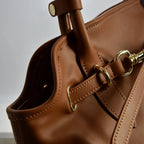 BOLD - Borsa a spalla in Pelle Sauvage - Cuoio - MIDMAIND™ | BRAND