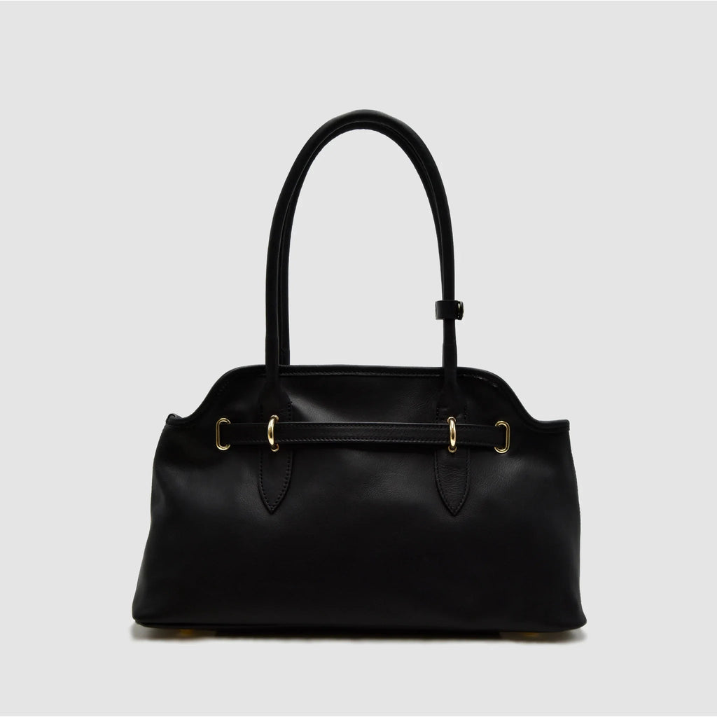 BOLD - Borsa a spalla in Pelle Sauvage - Nero - MIDMAIND™ | BRAND