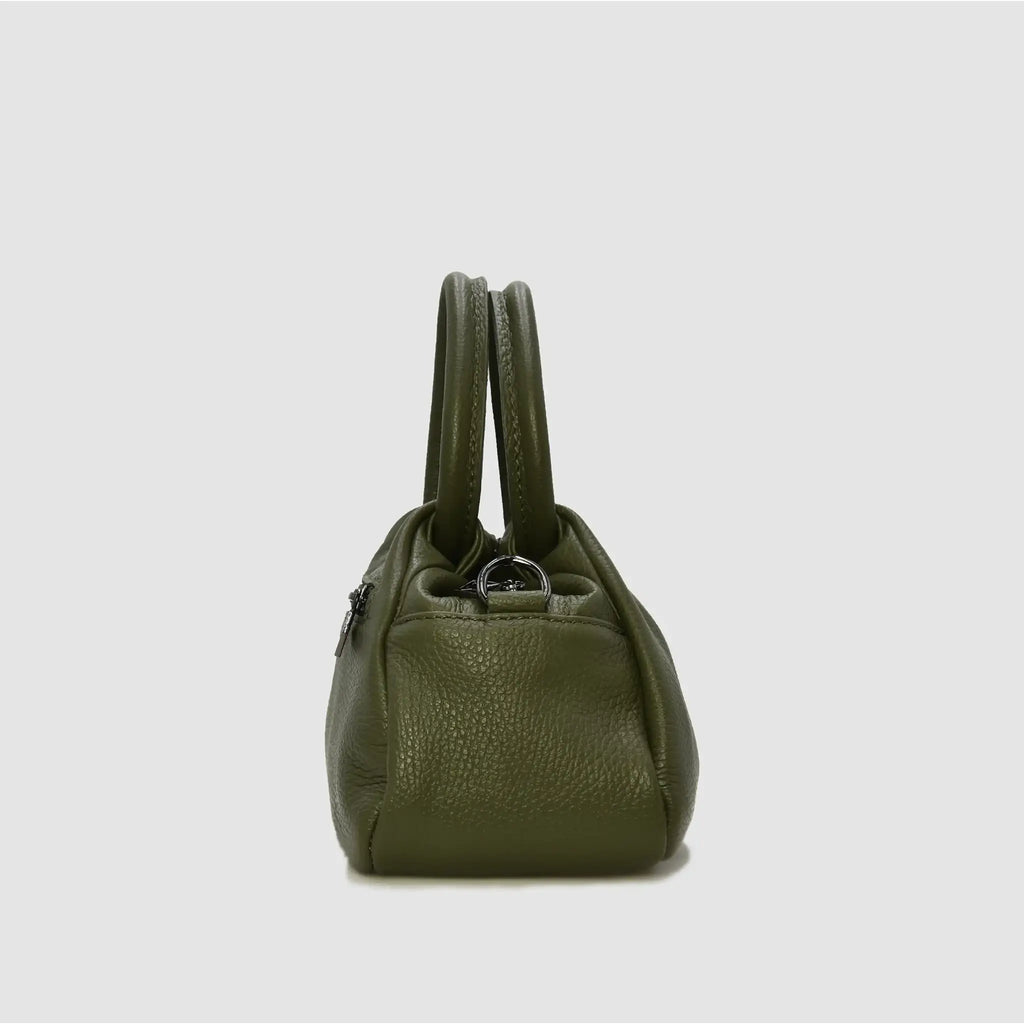 Borsa a Mano Compatta in Pelle | PETITE S