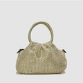 Borsa a Mano in Pelle & Rafia intrecciata | PETITE S KATE
