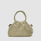 Borsa a Mano in Pelle & Rafia intrecciata | PETITE S KATE