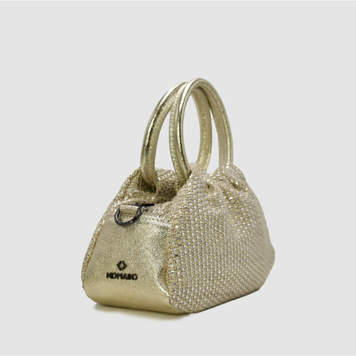 Borsa a Mano in Pelle & Rafia intrecciata | PETITE S KATE
