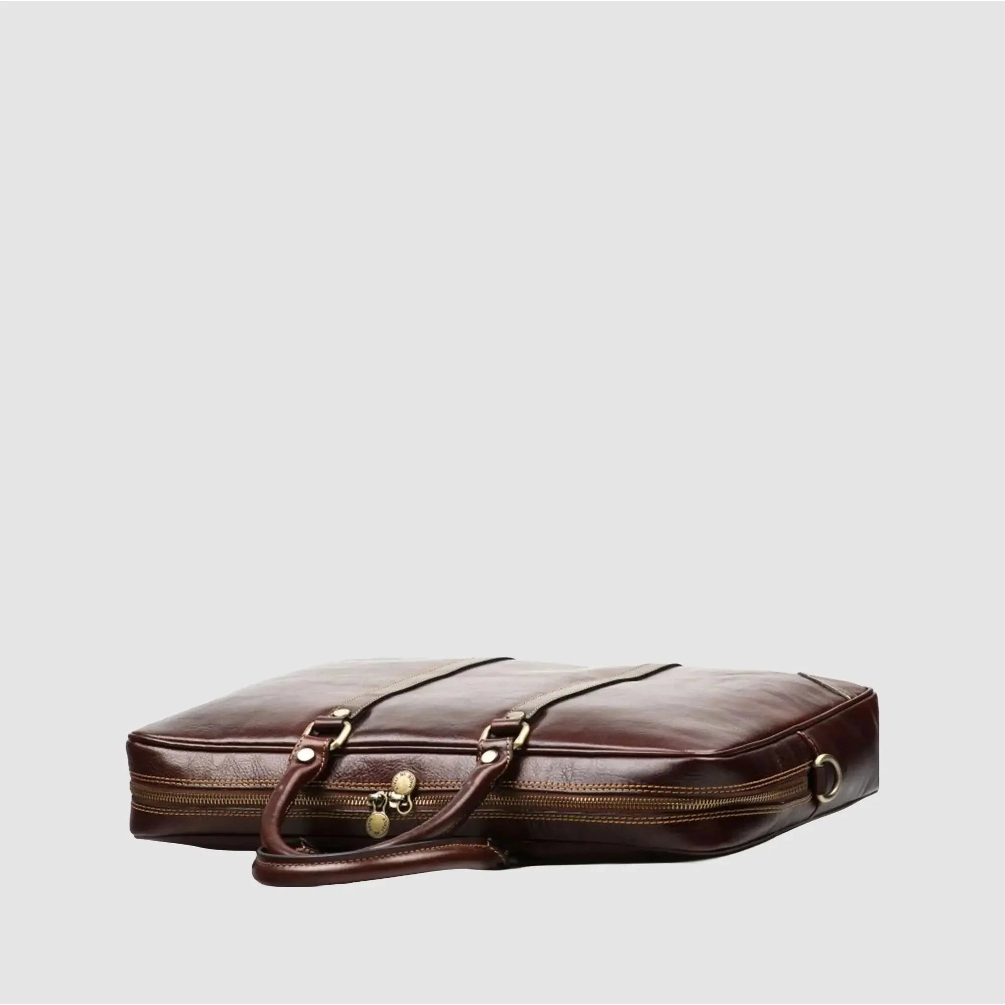 Cartella da Lavoro in Cuoio Pieno Fiore Made in Italy | BUSINESS FOLDER - MIDMAIND™ | BRAND