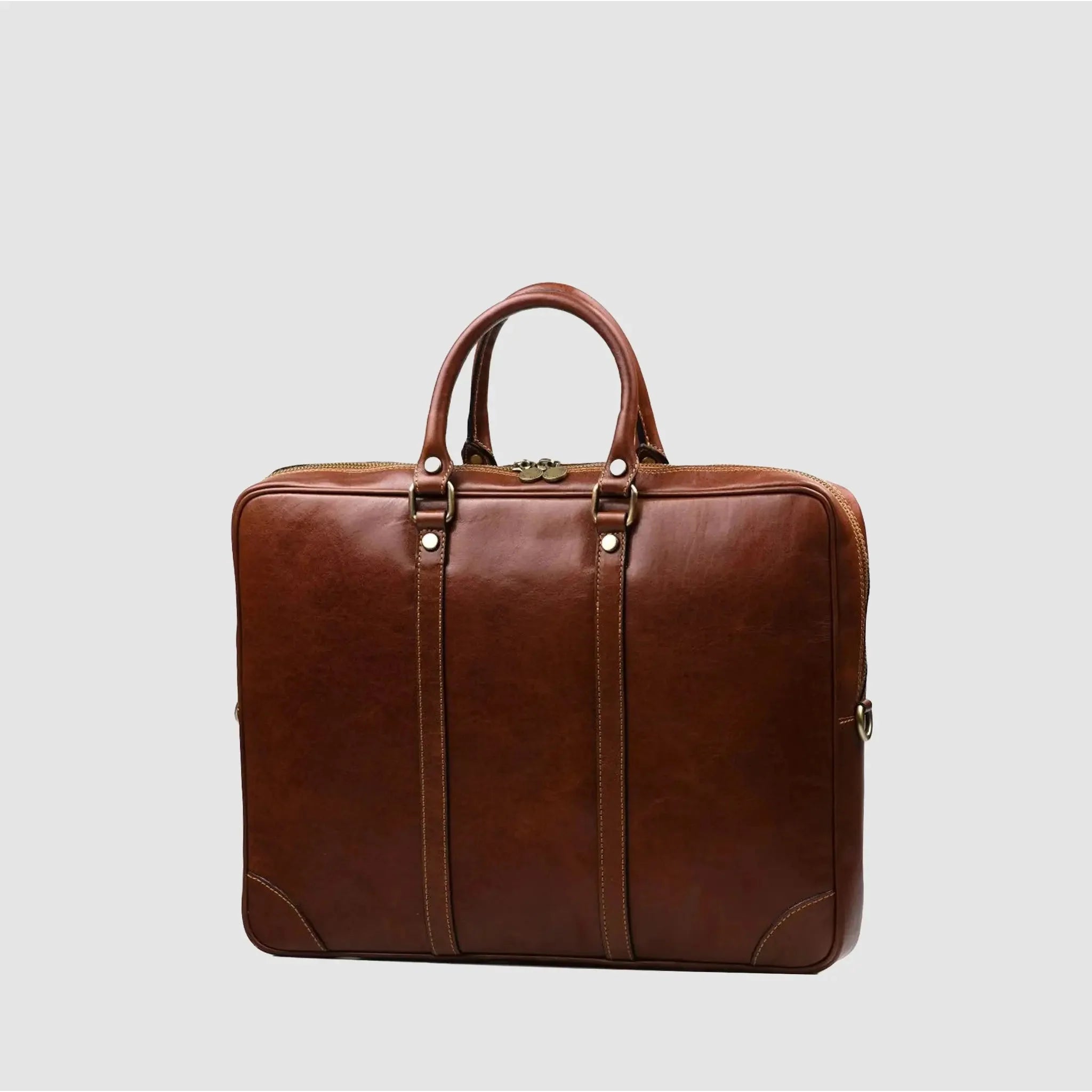 Cartella da Lavoro in Cuoio Pieno Fiore Made in Italy | BUSINESS FOLDER - MIDMAIND™ | BRAND