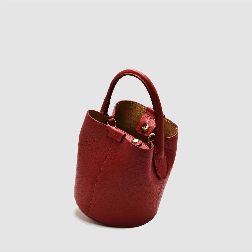 CLAP - Secchiello in Pelle - ROSSO - MIDMAIND™ | BRAND