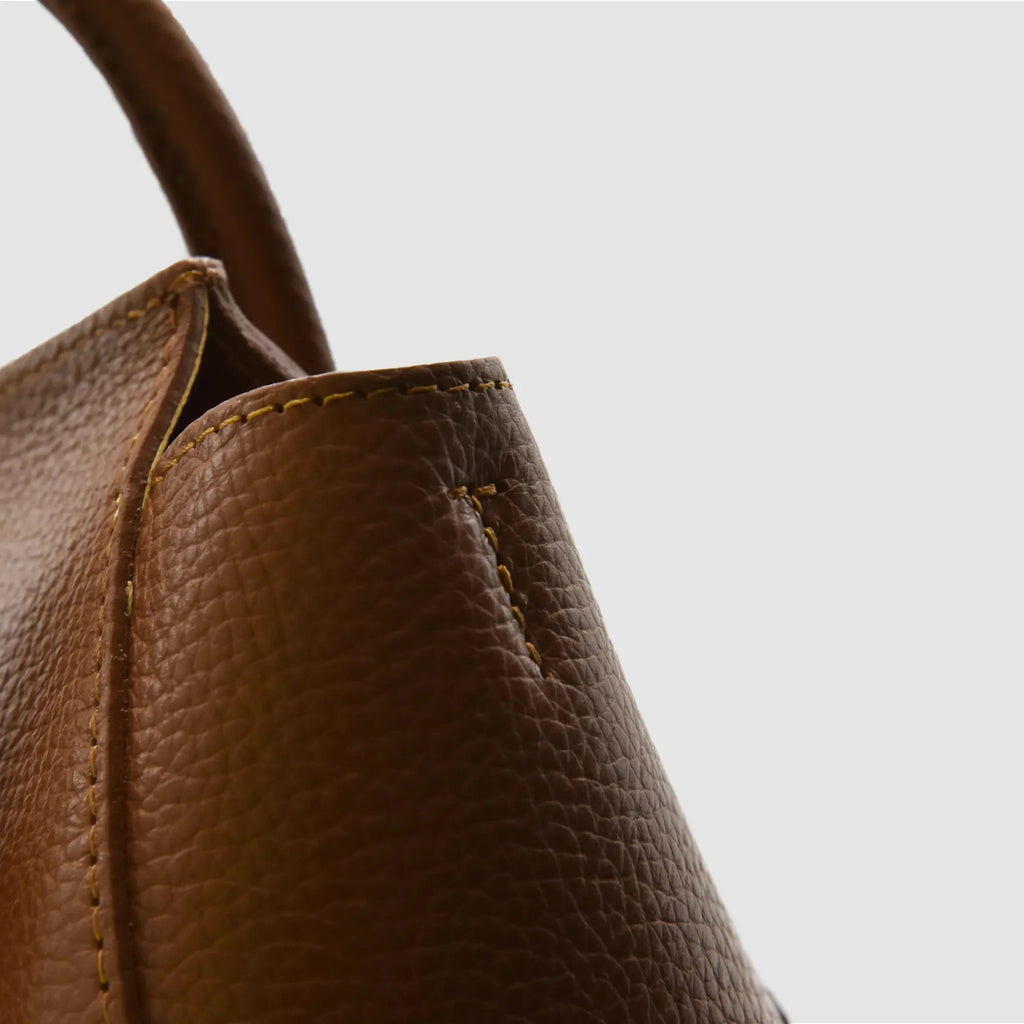 FLAKE - Borsa a mano in Pelle - CUOIO - MIDMAIND™ | BRAND