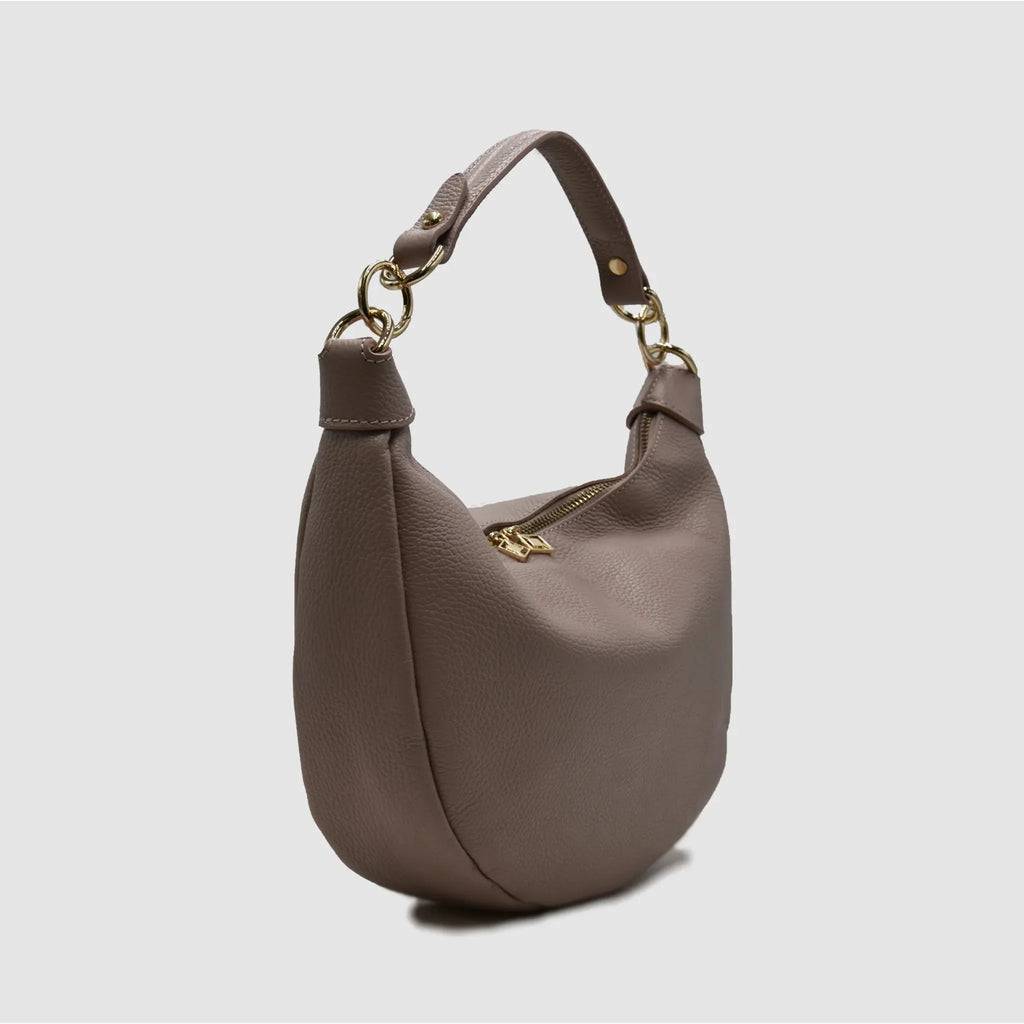 MIDMOON - Borsa a spalla hobo in pelle - ROSA ANTICO - MIDMAIND™ | BRAND