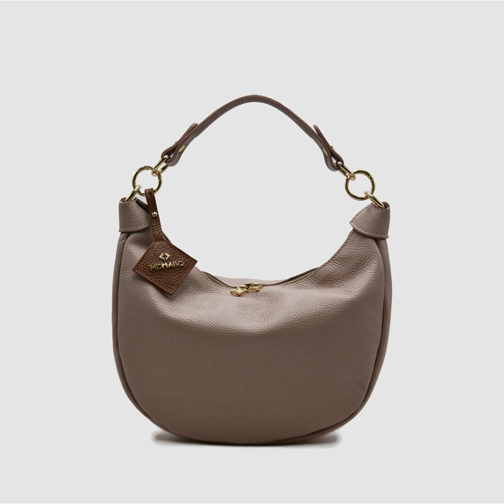 MIDMOON - Borsa a spalla hobo in pelle - ROSA ANTICO - MIDMAIND™ | BRAND