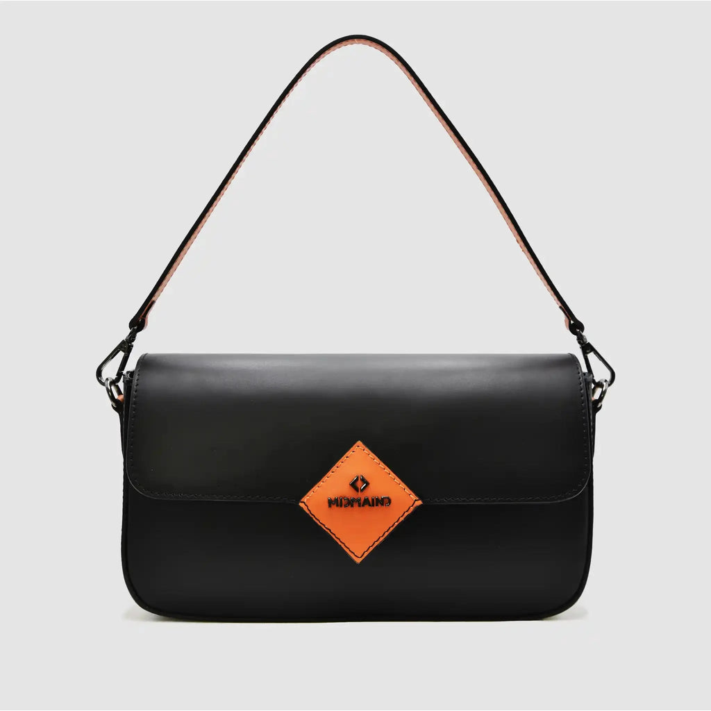 MIND - Borsa baguette in pelle - NERO - MIDMAIND™ | BRAND