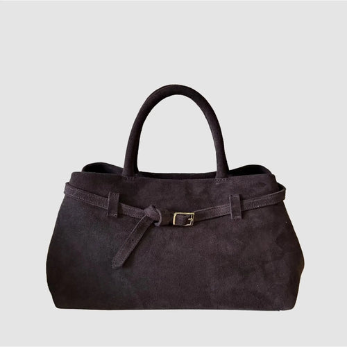PASS - Borsa in Pelle Suede - TESTA DI MORO - MIDMAIND™ | BRAND