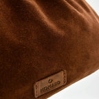 PETITE L - Borsa a mano in Pelle Suede - CANNELLA - MIDMAIND™ | BRAND