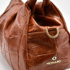 PETITE M - Borsa a mano in Pelle Cocco - CUOIO - MIDMAIND™ | BRAND