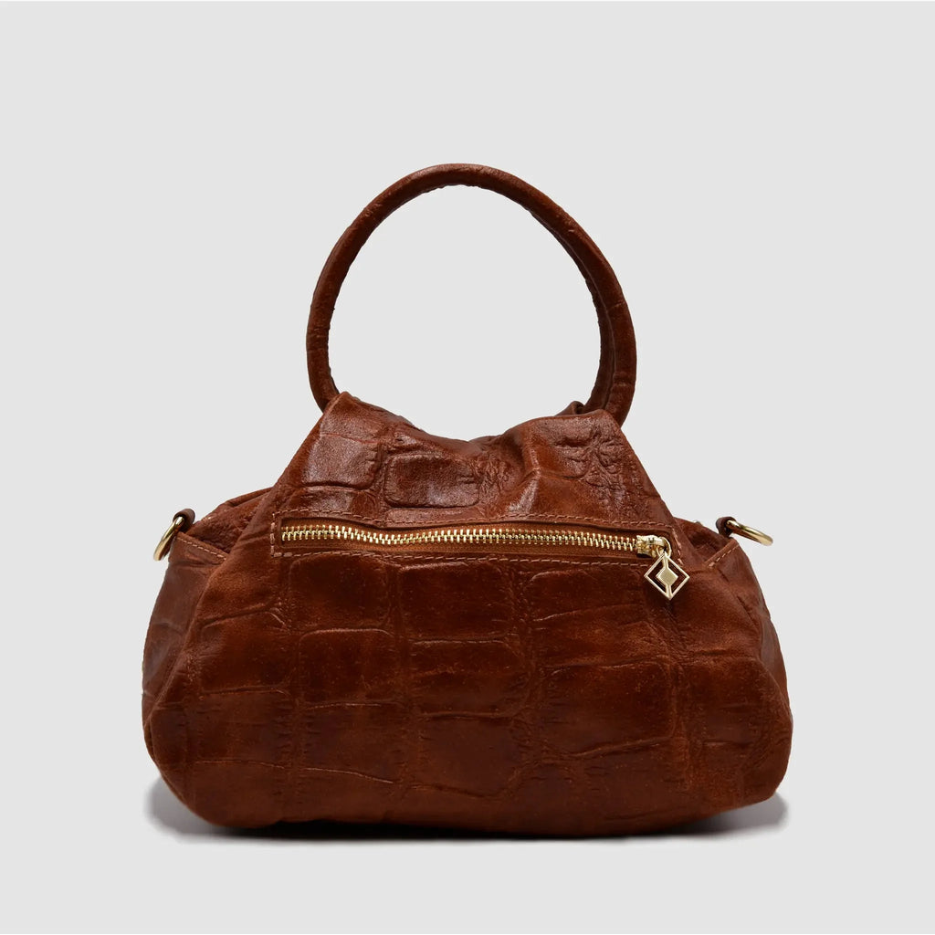 PETITE M - Borsa a mano in Pelle Cocco - CUOIO - MIDMAIND™ | BRAND