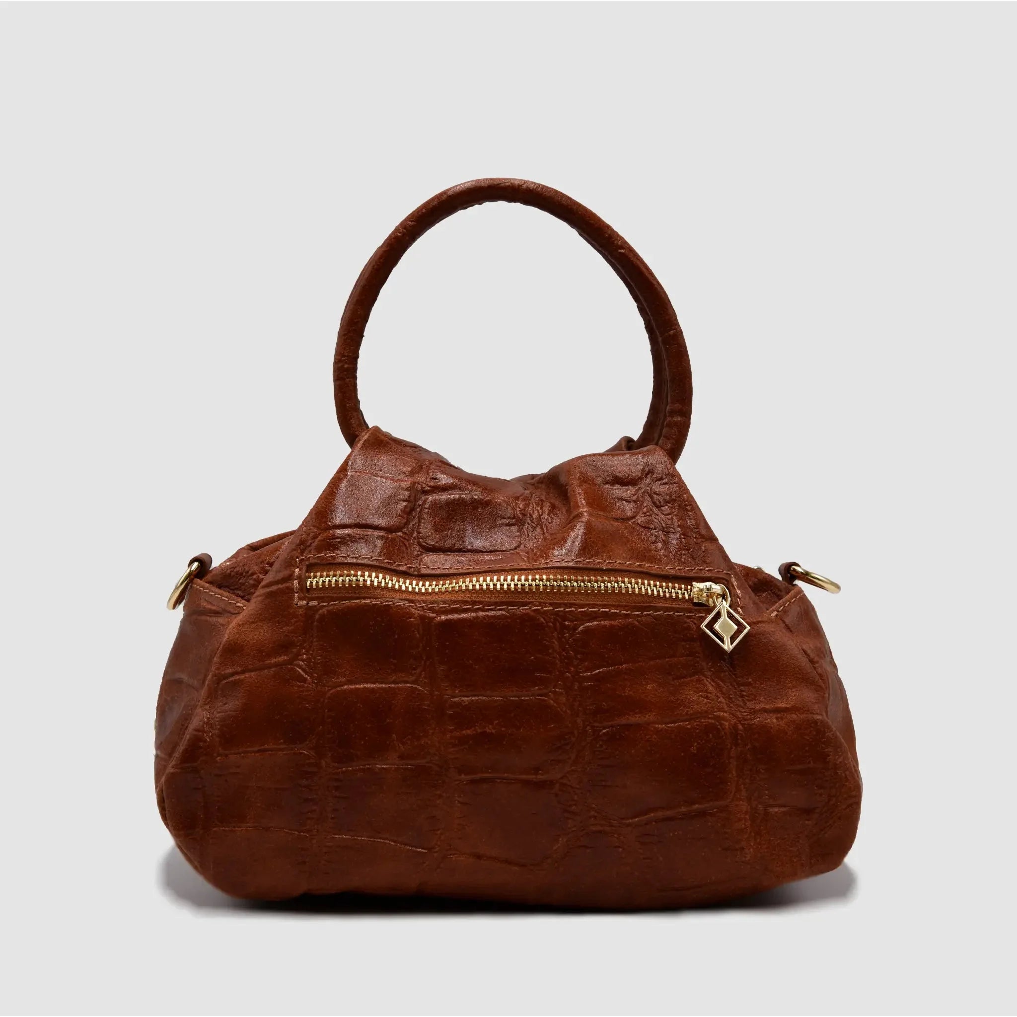 PETITE M - Borsa a mano in Pelle Cocco - CUOIO - MIDMAIND™ | BRAND