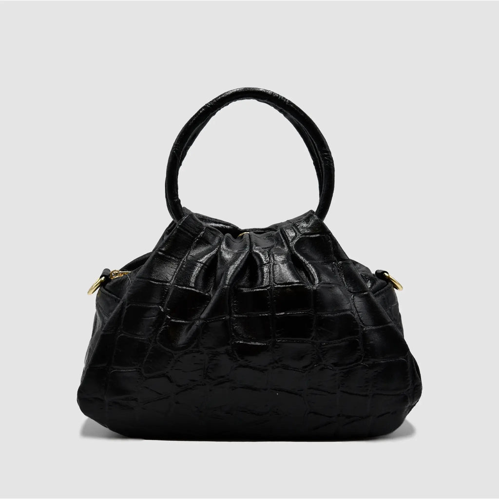 PETITE M - Borsa a mano in Pelle Cocco - NERO - MIDMAIND™ | BRAND