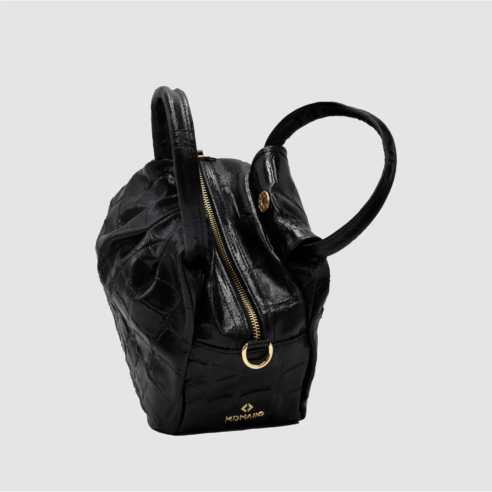 PETITE M - Borsa a mano in Pelle Cocco - NERO - MIDMAIND™ | BRAND