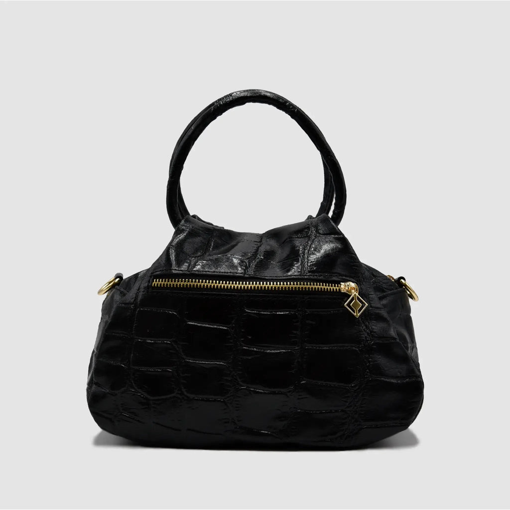 PETITE M - Borsa a mano in Pelle Cocco - NERO - MIDMAIND™ | BRAND