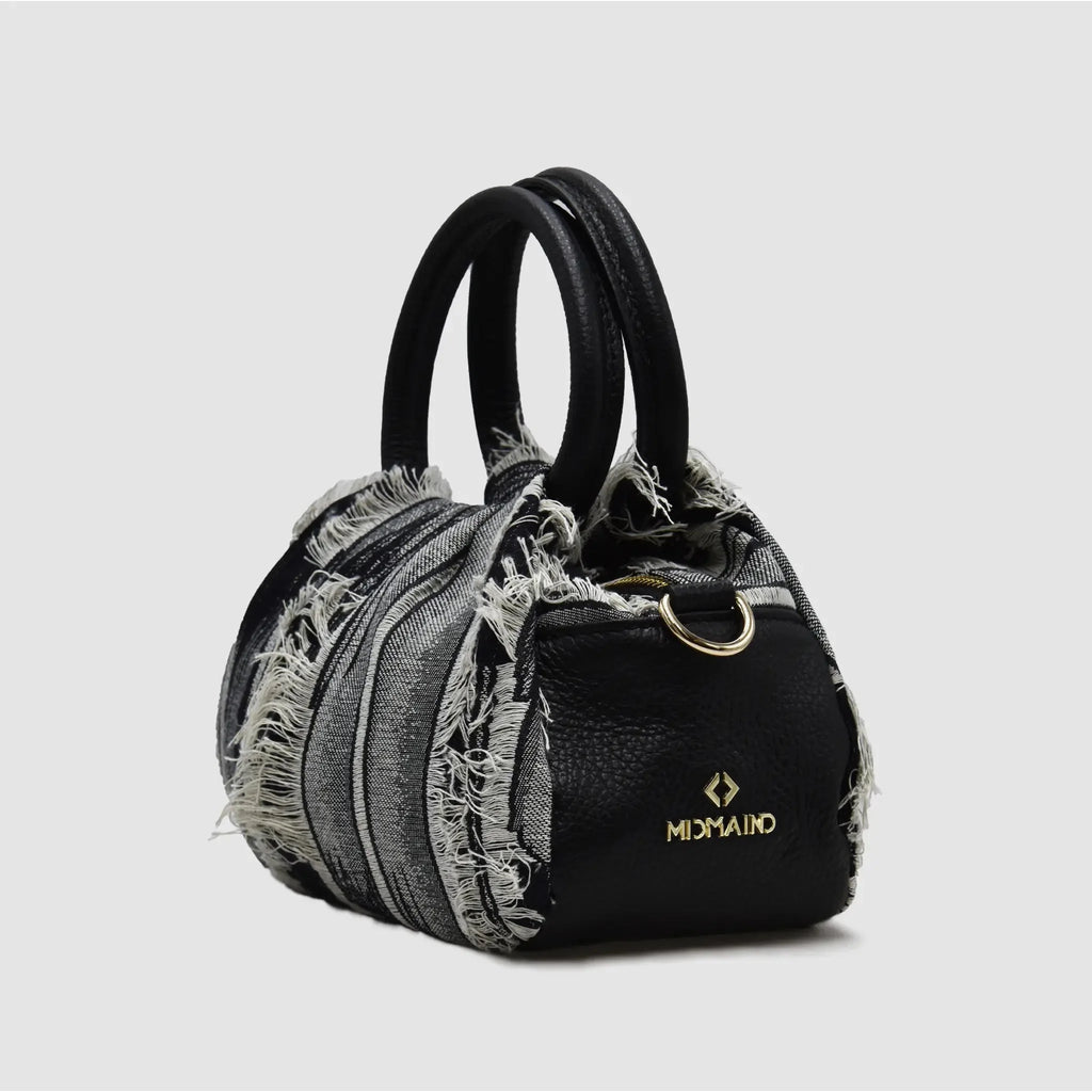 PETITE M - Borsa a mano in Pelle & Jeans - RIPPED - MIDMAIND™ | BRAND