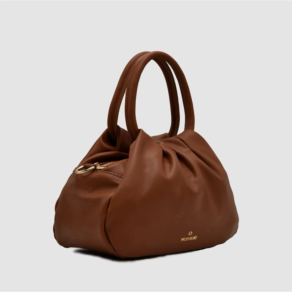 PETITE M - Borsa a mano in Pelle Sauvage - CUOIO - MIDMAIND™ | BRAND