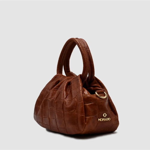 PETITE S - Borsa a mano in Pelle Cocco - CUOIO - MIDMAIND™ | BRAND