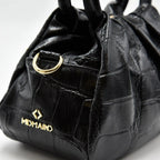 PETITE S - Borsa a mano in Pelle Cocco - NERO - MIDMAIND™ | BRAND