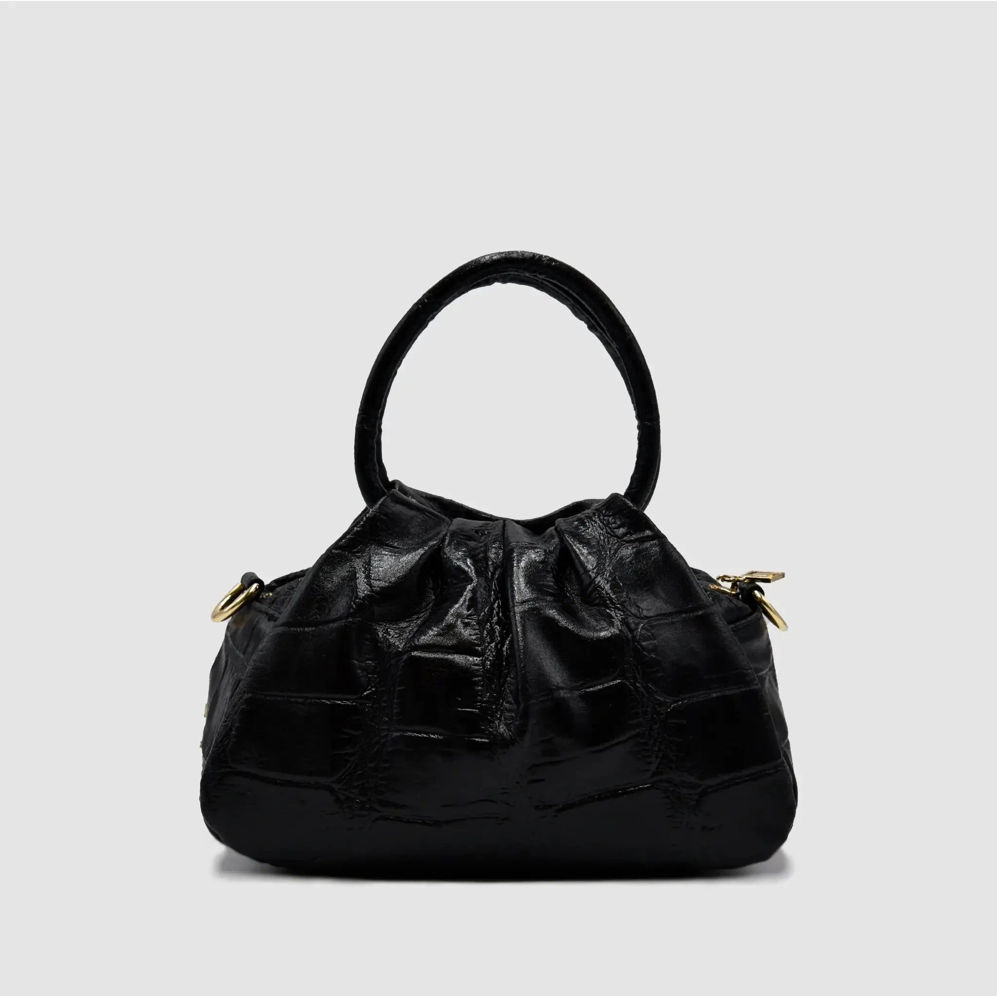 PETITE S - Borsa a mano in Pelle Cocco - NERO - MIDMAIND™ | BRAND