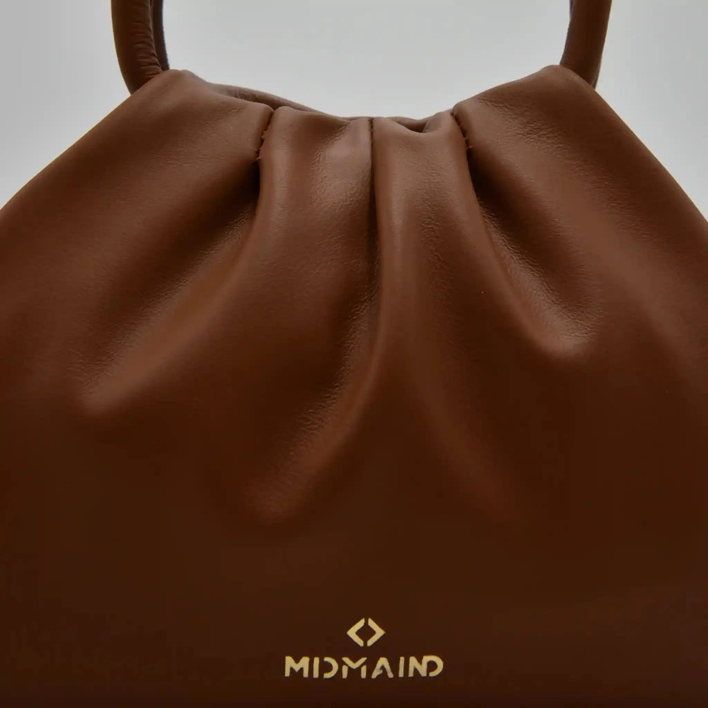 PETITE S - Borsa a mano in Pelle Sauvage - CUOIO - MIDMAIND™ | BRAND