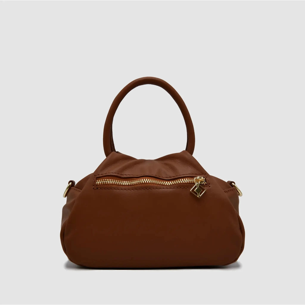 PETITE S - Borsa a mano in Pelle Sauvage - CUOIO - MIDMAIND™ | BRAND