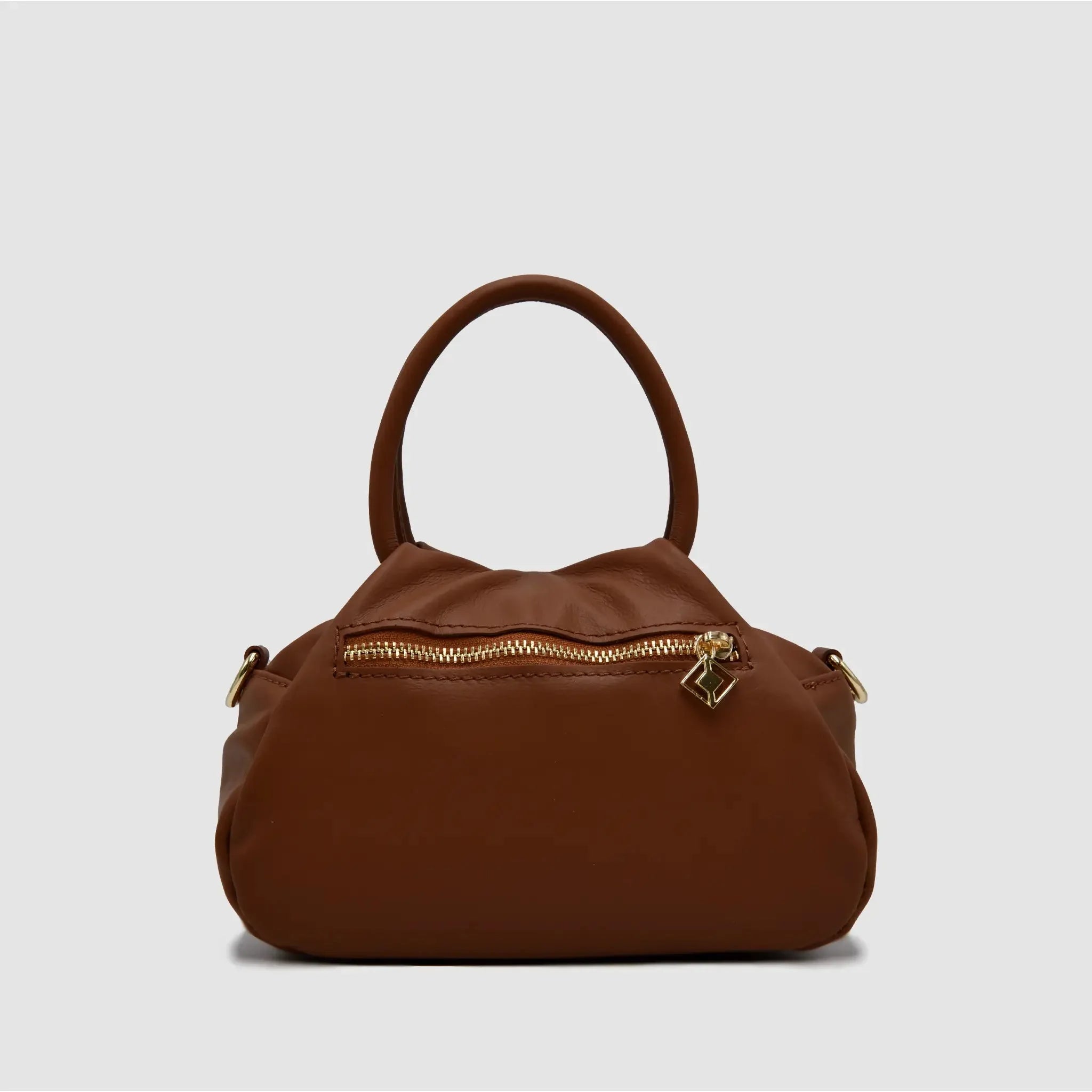 PETITE S - Borsa a mano in Pelle Sauvage - CUOIO - MIDMAIND™ | BRAND