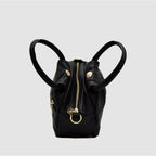 PETITE S - Borsa a mano in Pelle Sauvage - NERO - MIDMAIND™ | BRAND