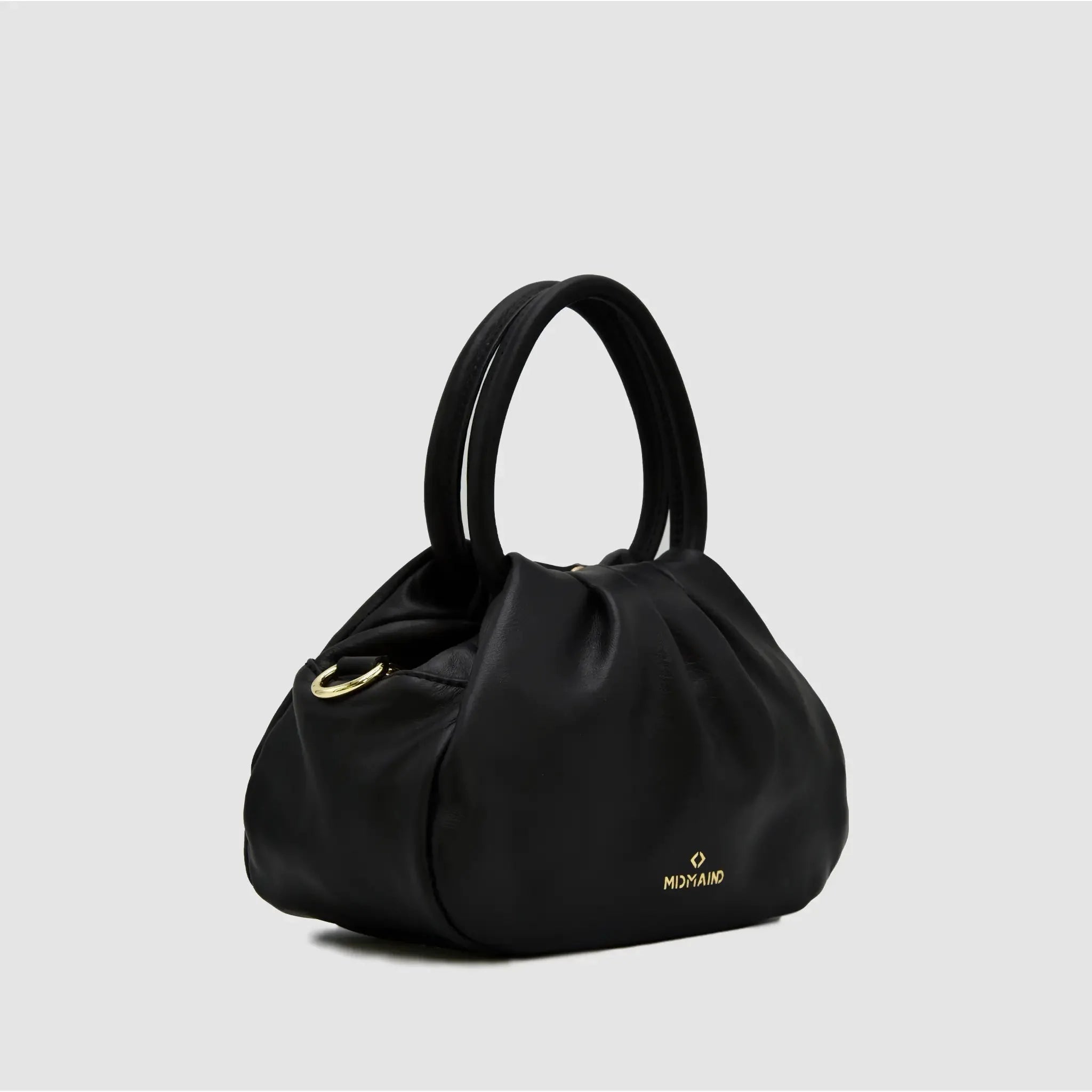 PETITE S - Borsa a mano in Pelle Sauvage - NERO - MIDMAIND™ | BRAND