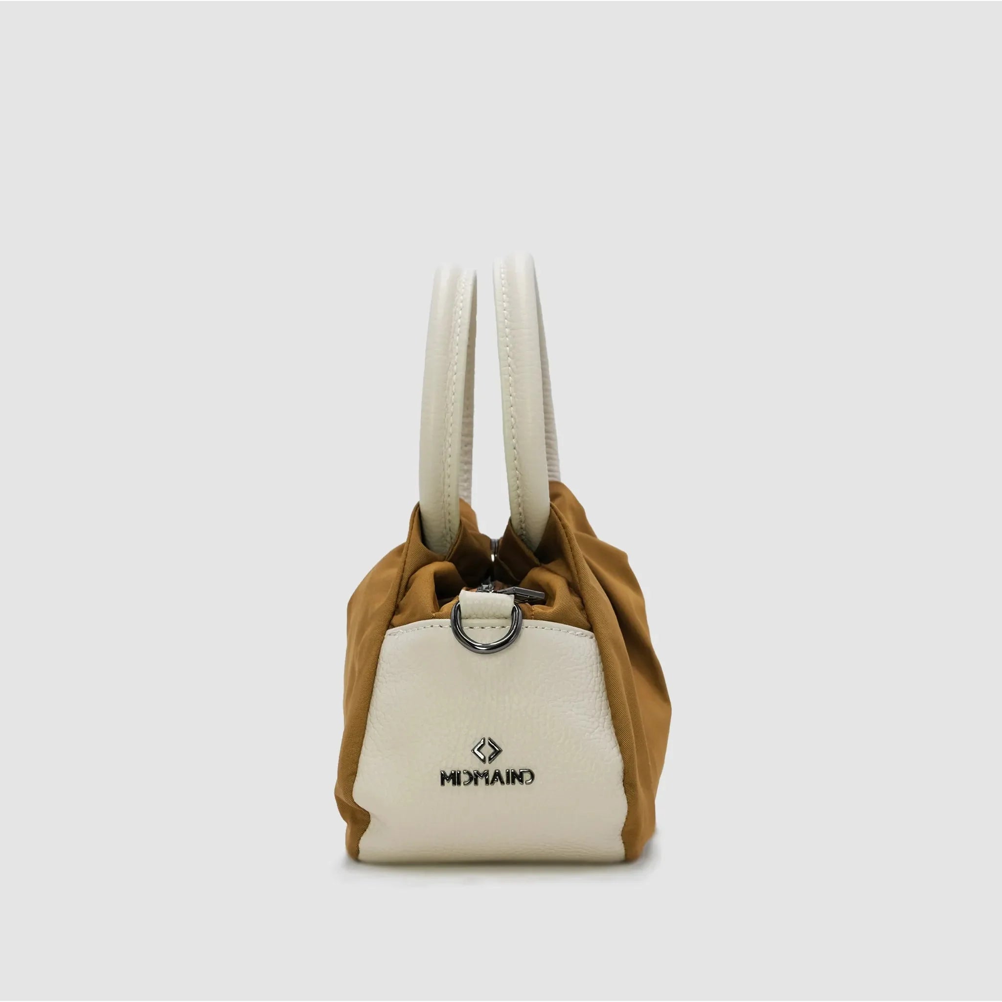 PETITE S NYLON - Borsa a mano in pelle & nylon SENAPE - Limited Edition - MIDMAIND™ | BRAND