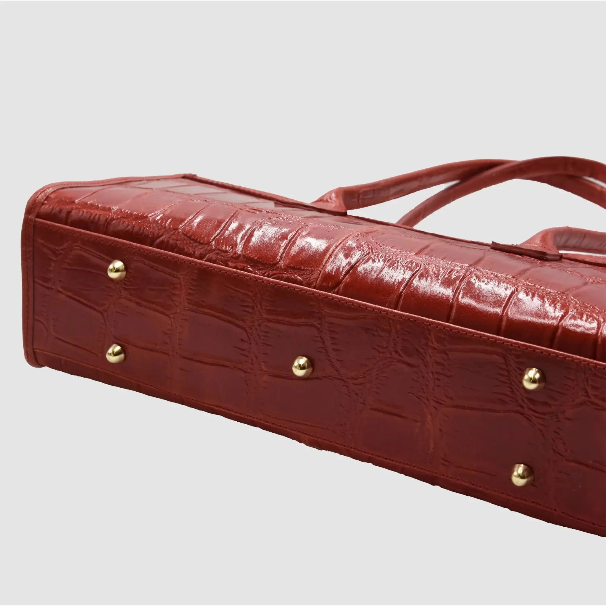 ROW - Borsa a spalla in Pelle Cocco - ROSSO - MIDMAIND™ | BRAND