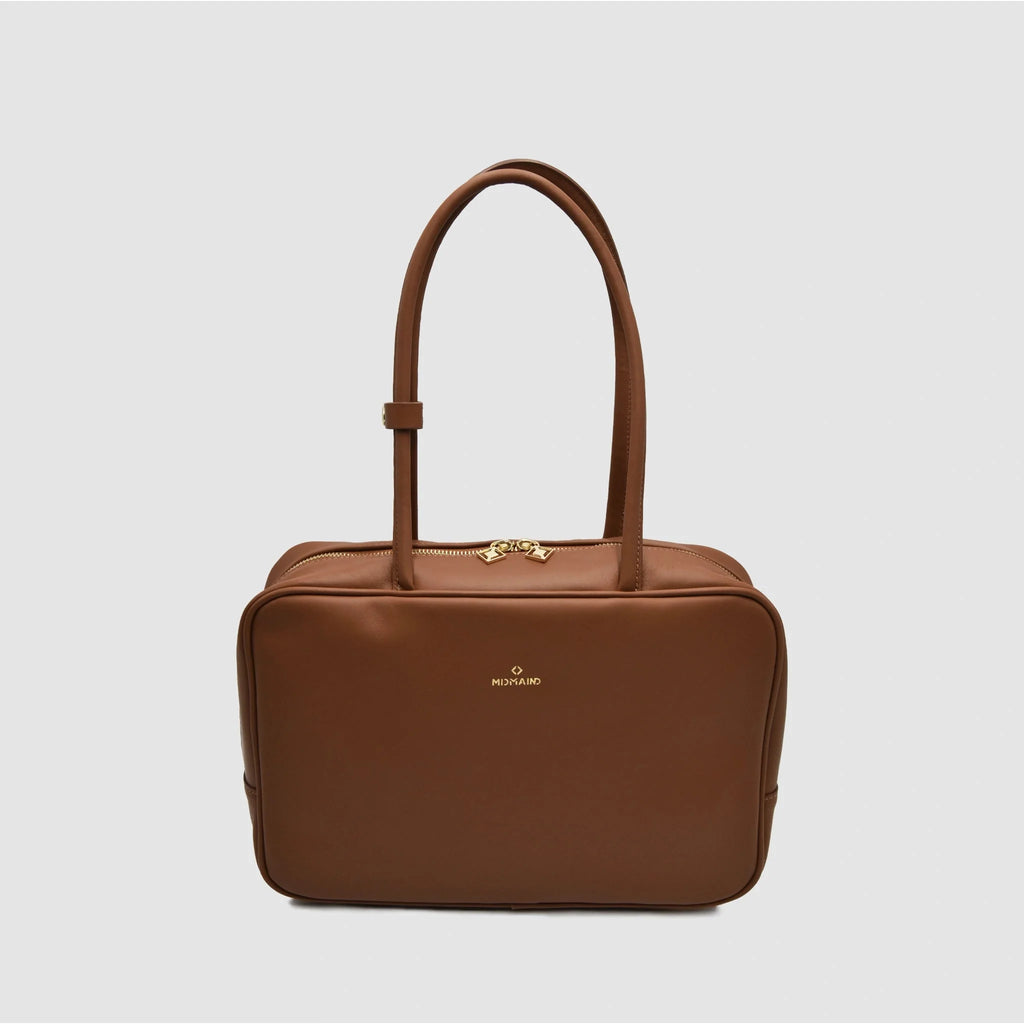SKIN M - Borsa a mano in Pelle Sauvage - Cuoio - MIDMAIND™ | BRAND