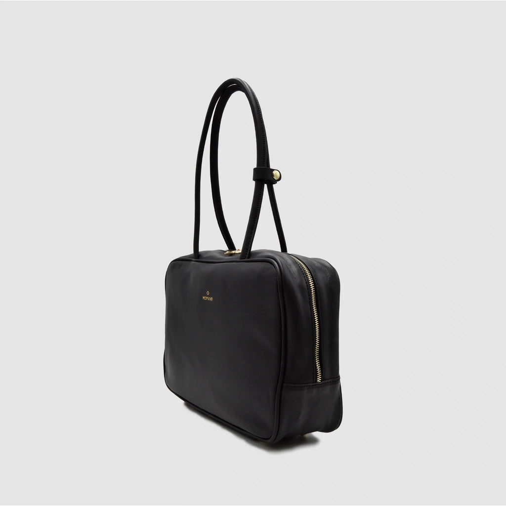 SKIN M - Borsa a mano in Pelle Sauvage - Nero - MIDMAIND™ | BRAND