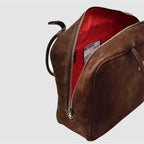 SKIN M - Borsa a mano in Pelle Suede - Testa di Moro - MIDMAIND™ | BRAND