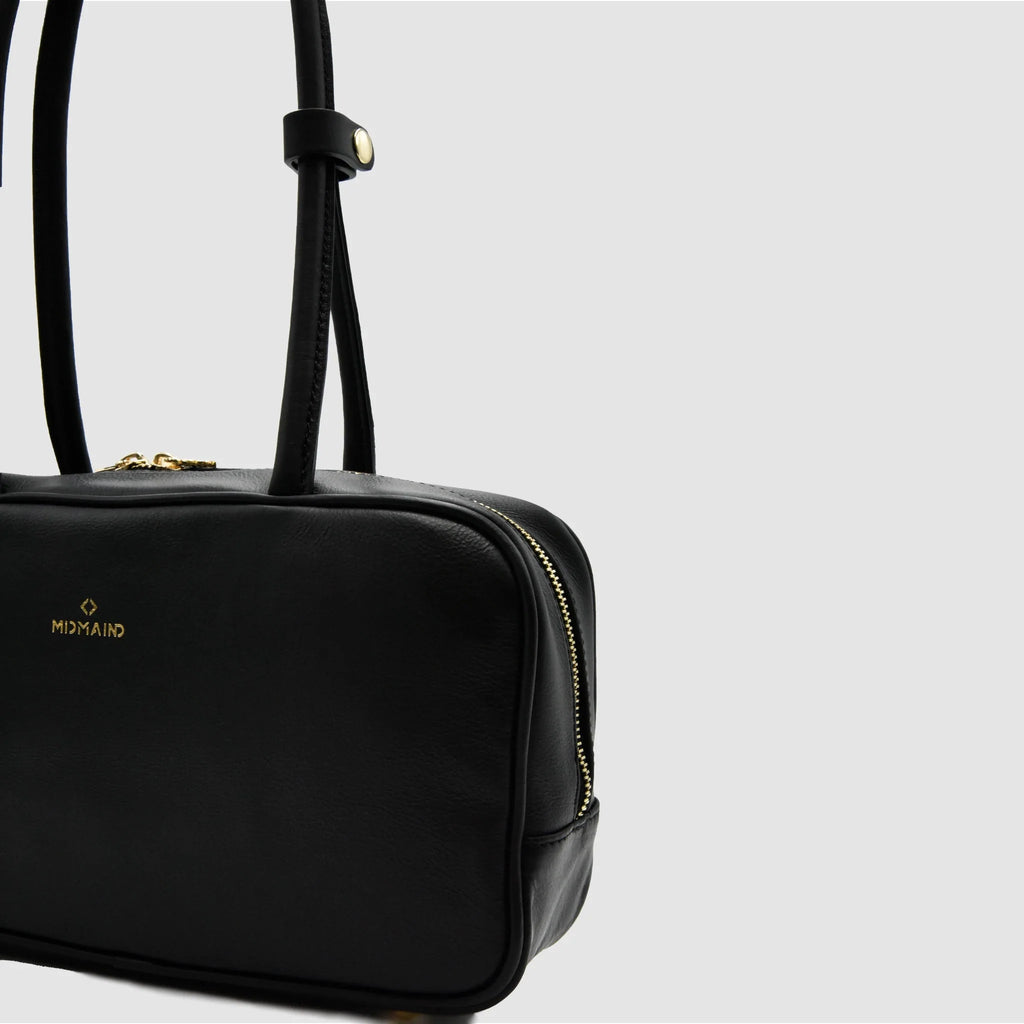 SKIN S - Borsa a mano in Pelle Sauvage - Nero - MIDMAIND™ | BRAND
