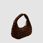 WANDER S - Borsa hobo in Pelle Suede - CANNELLA - MIDMAIND™ | BRAND