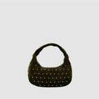 WANDER S - Borsa hobo in Pelle Suede - VERDE - MIDMAIND™ | BRAND